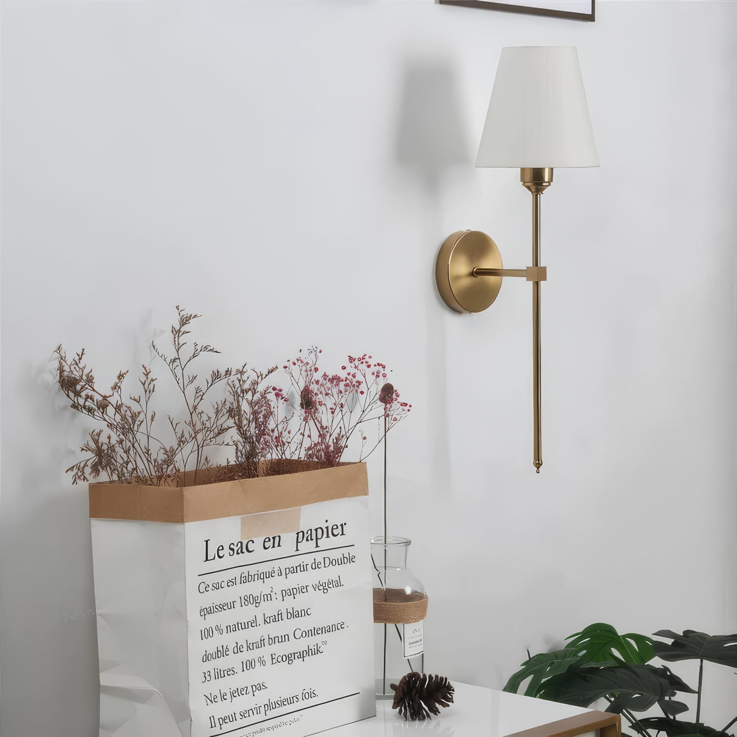 Σετ Επαναφορτιζόμενο Φωτιστικό Τοίχου Elegant Gold (2 τεμάχια)